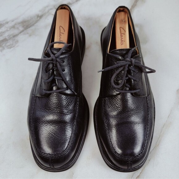 Sandro Moscoloni Vineyard Men\'s Black Leather Oxford Loafers Dress Shoes, 9 main image 6